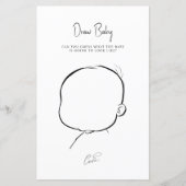 ベビーシャワーゲーム描画ベビーおもしろいリビールパーティー (正面)