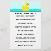 ベビーシャワーゲーム用文房具 便箋 (正面)