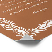 ベビーシャワーゲーム用粘土タラベラタイルアドバイス ポスター (角)