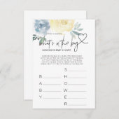 ベビーシャワーゲーム男の赤ちゃんシャワーでカード エンクロージャーカード (正面/裏面)