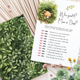 ベビーシャワーゲーム誰が言った？ママかパパか？