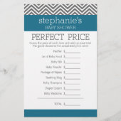 ベビーシャワーゲーム – 完璧な価格 (正面)