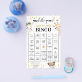 ベビーシャワーゲームFind The Guest Bingo Card チラシ (シングル)
