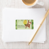 ベビーシャワーゴーバナナスモンキー住所 シール (インサイチュ)