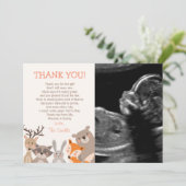 ベビーシャワーサンキューカードウッドランド サンキューカード (スタンド正面)