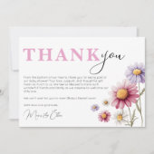 ベビーシャワーサンキューカードテンプレート サンキューカード (正面)