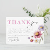 ベビーシャワーサンキューカードテンプレート サンキューカード (スタンド正面)