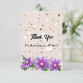 ベビーシャワーサンキューカード カード (スタンド正面)