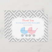 ベビーシャワーサンキューカード サンキューカード (正面/裏面)