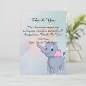 ベビーシャワーサンキューカード サンキューカード (スタンド正面)