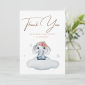 ベビーシャワーサンキューカード サンキューカード (スタンド正面)