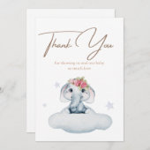 ベビーシャワーサンキューカード サンキューカード (正面/裏面)