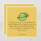 ベビーシャワーサンキューカード サンキューカード (正面/裏面)