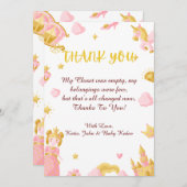 ベビーシャワーサンキューカード サンキューカード (正面/裏面)