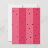 ベビーシャワーサンキューカード「スイカ傘」 サンキューカード (裏面)