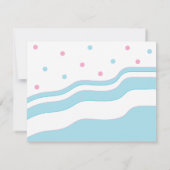 ベビーシャワーサンキューカード「フラミンゴママ&ベビー」 サンキューカード (裏面)