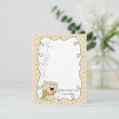 ベビーシャワーサンキューカード、金ゴールド/ブラックスターズ サンキューカード (スタンド正面)