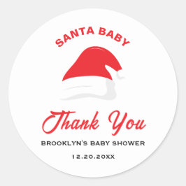 ベビーシャワーサンタベビーウィンターハット男女兼用 ラウンドシール