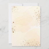 ベビーシャワーサンフラワーユーカリグリッター 招待状 (裏面)