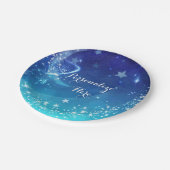 ベビーシャワーシジュアルムーンスパークルスカイパーティー ペーパープレート (アングル)