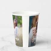 ベビーシャワーシックモダンスクリプトタイポグラフィ2写真 紙コップ (右)