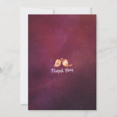 ベビーシャワーシックBohoフローラフェザーバーガンディーレッド 招待状 (裏面)