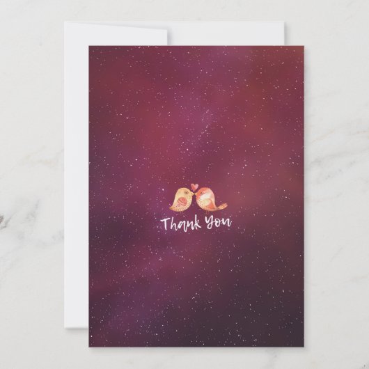 ベビーシャワーシックBohoフローラフェザーバーガンディーレッド 招待状 (裏面)