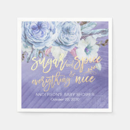 ベビーシャワーシュガースパイスオールナイス スタンダードカクテルナプキン