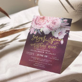 ベビーシャワーシュガー&スパイス&オールナイスフローラ 招待状