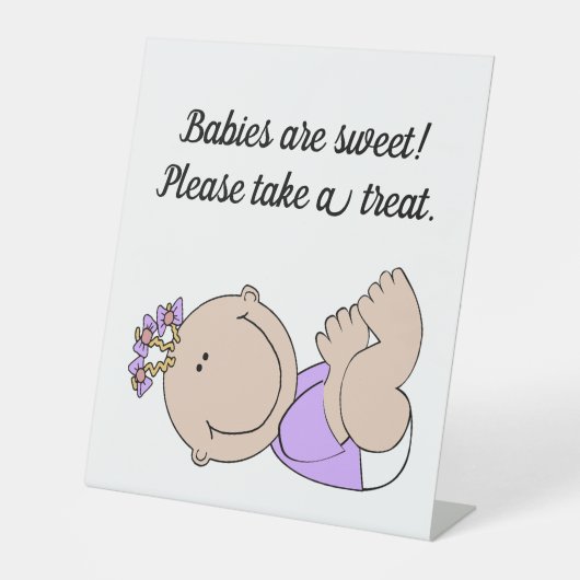 ベビーシャワーシンボルや象徴 台座サイン (正面)