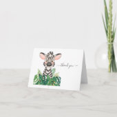 ベビーシャワージャングルの水色 カード (正面)