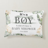 ベビーシャワージャングル動物植物学 アクセントクッション (裏面)