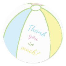 ベビーシャワースティッカービーチボール