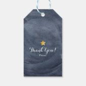 ベビーシャワーストーリーブック子供部屋ライムカスタムの好意 ギフトタグ (裏面)