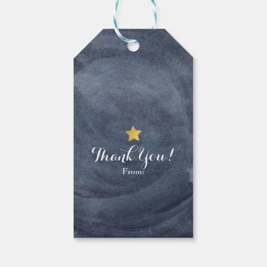 ベビーシャワーストーリーブック子供部屋ライムカスタムの好意 ギフトタグ (裏面)