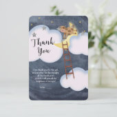 ベビーシャワーストーリーブック子供部屋ライムサンキューカード サンキューカード (スタンド正面)