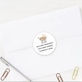 ベビーシャワーセピアヴィンテージ玩具乳母車アドレス ラウンドシール