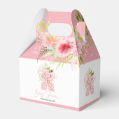 ベビーシャワータイポグラフィピンクアルファベットブロック フェイバーボックス (正面サイド)