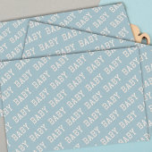 ベビーシャワーダスティブルーティッシュペーパー 薄葉紙