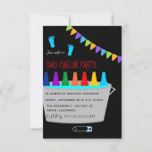 ベビーシャワーダドチェルビールケグパーティー 招待状 (正面)