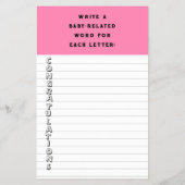 ベビーシャワーツインアドバイスカード チラシ (裏面)