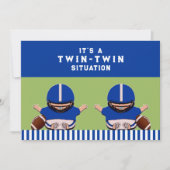 ベビーシャワーツインボーイズスポーツ 招待状 (正面)