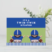 ベビーシャワーツインボーイズスポーツ 招待状 (スタンド正面)