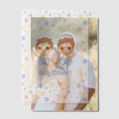 ベビーシャワーツインボーイズ挿入 ベラム紙招待状 (オフセット (カップル))