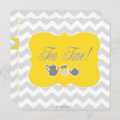 ベビーシャワーティータイム！ 招待状 (正面/裏面)