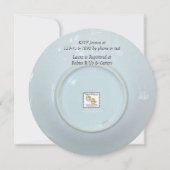 ベビーシャワーティーパーティの招待状 招待状 (裏面)