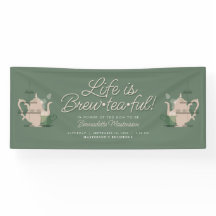 ベビーシャワーティーパーティーかわいいミニマリストチックグリーン