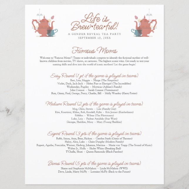 ベビーシャワーティーパーティーかわいいミニマリストボホニュートラル (正面)