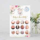 ベビーシャワーティーパーティーベビーまたはビールベリーゲーム (スタンド正面)