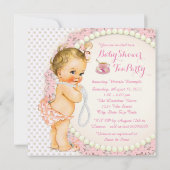 ベビーシャワーティーパーティー 招待状 (裏面)